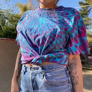 Vintage oversized tie die t-shirt